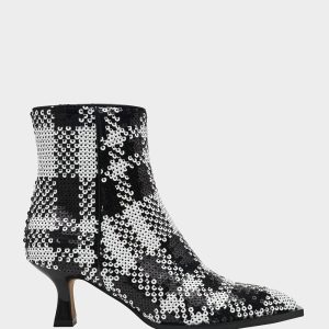 LOUISA BLACK/WHITE PLAID