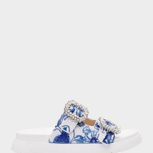 MATIE WHITE BLUE FLORAL