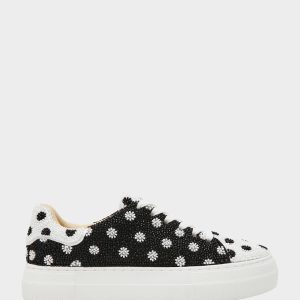 SIDNY WHITE/BLACK POLKA DOT